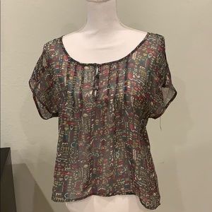 Urban outfitters flowy blouse